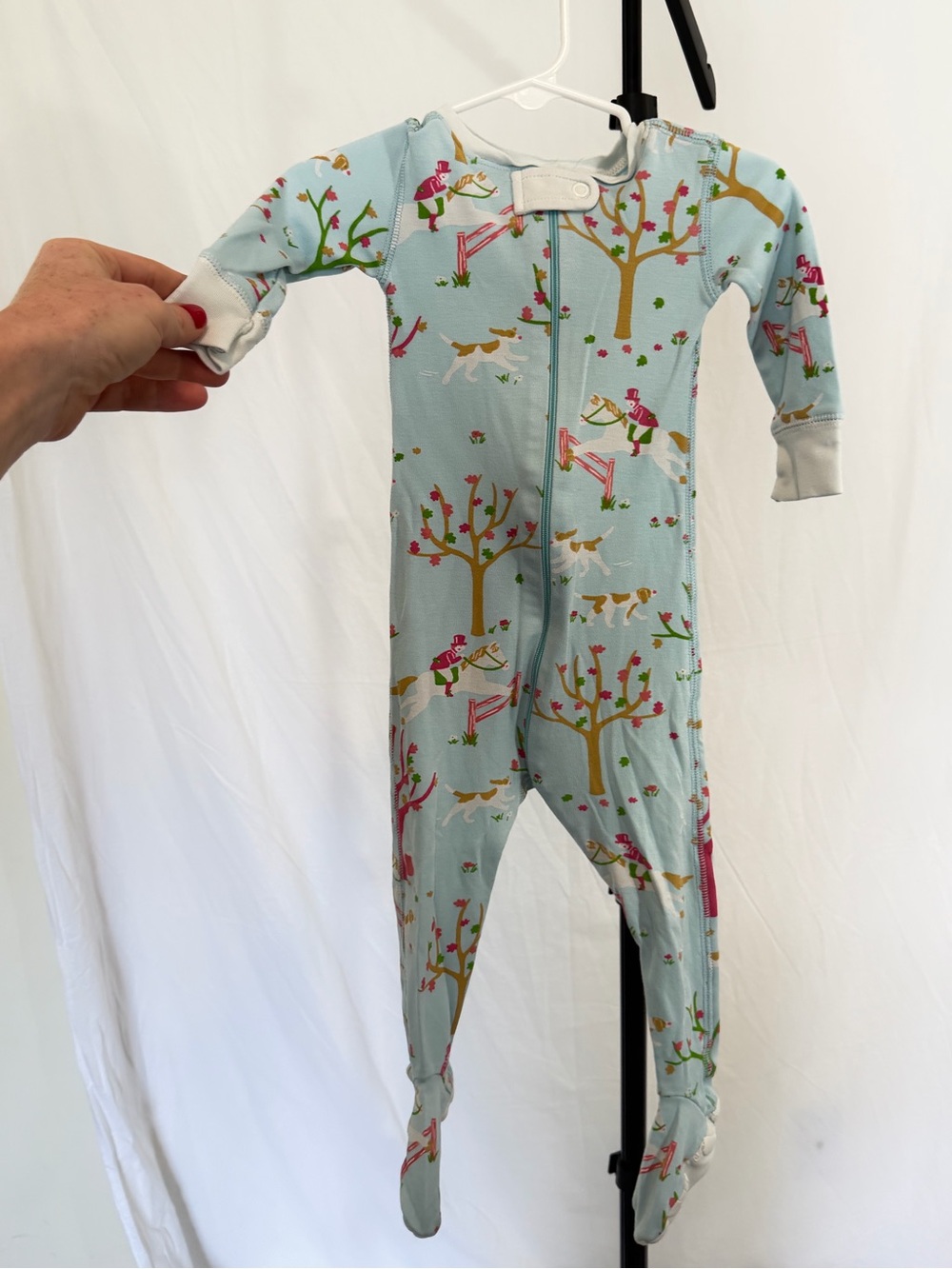 The Beaufort Bonnet Company Footie Pajamas | 12-18 Months | Equestrian Print - Picture 14 of 14